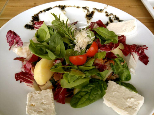 Food at Grajska Plaza Restaurant and Cafe in Lake Bled, Slovenia