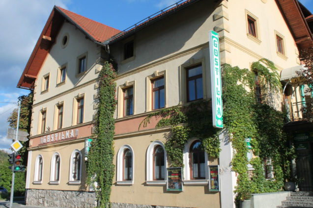 Exterior of the Gostilna Union Restaurant and Bar in Lake Bled, Slovenia