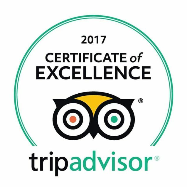 Logo of the Certificate of Excellence award from Tripadvisor