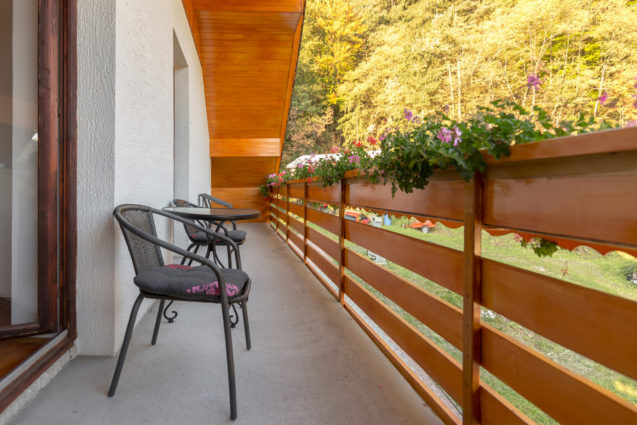First balcony of the Superior Apartment, Apartments Fine Stay, Lake Bled area of Slovenia