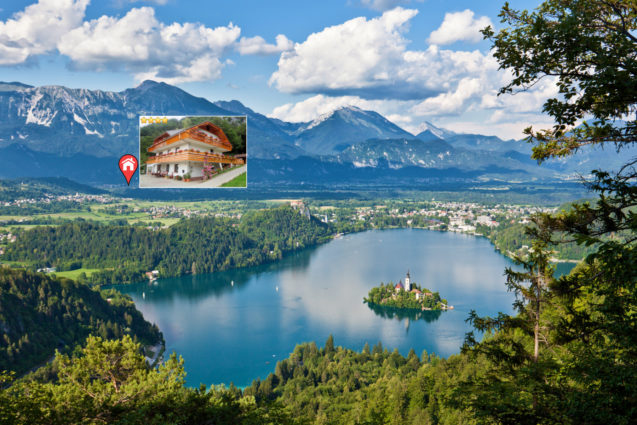 Lake Bled with the location of the Superior Apartment with 3 Balconies, Apartments Fine Stay