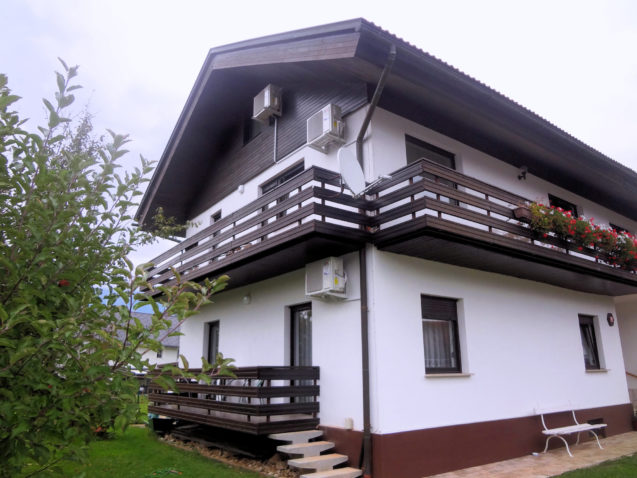 An Air Con unit in the bedroom of Apartments Fine Stay Bled in Slovenia