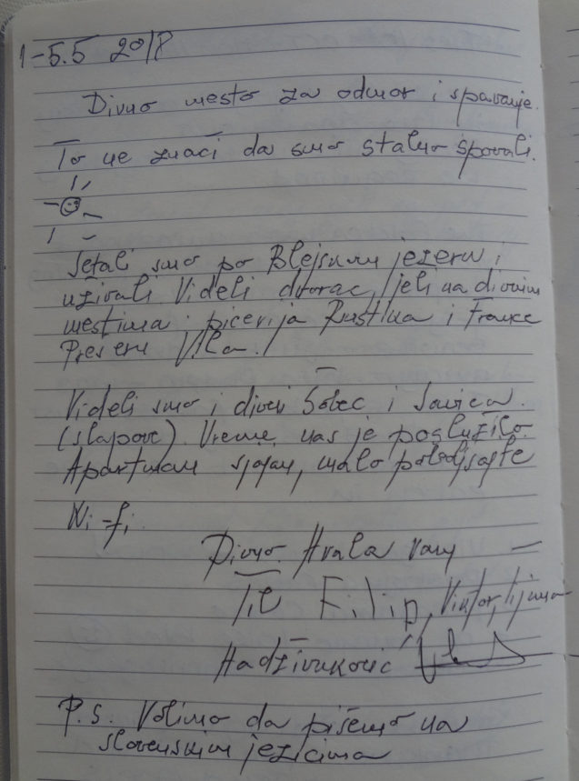 Page 28 of the Guest Book from Spacious Apartment With 2 Balconies, Apartments Fine Stay Bled