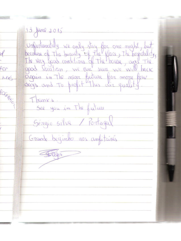 Page 17 of the guestbook in the Superior Apartment With 3 Balconies, Apartments Fine Stay in Slovenia