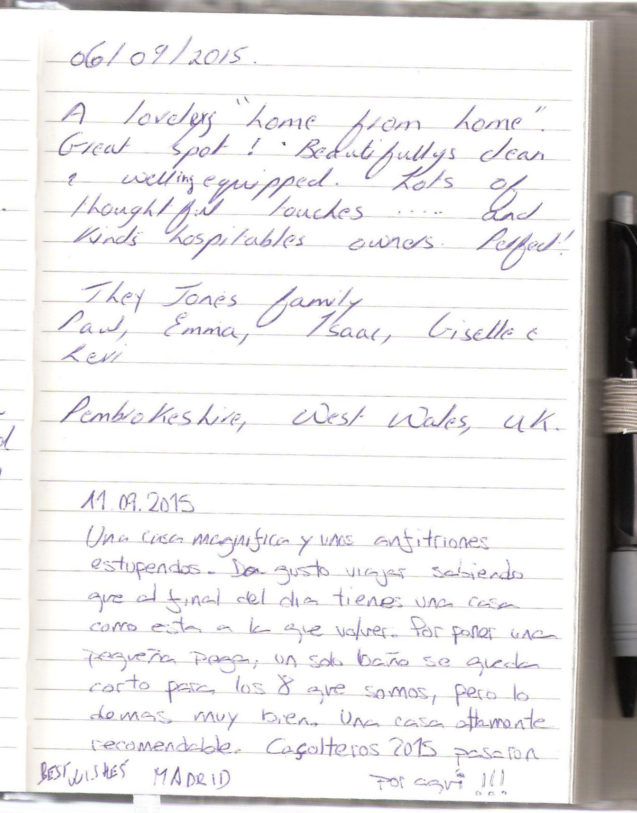 Page 27 of the guestbook in the Superior Apartment With 3 Balconies, Apartments Fine Stay in Slovenia