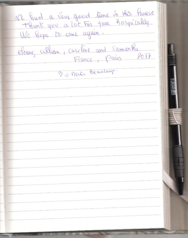 Page 83 of the guestbook in the Superior Apartment With 3 Balconies, Apartments Fine Stay in Slovenia