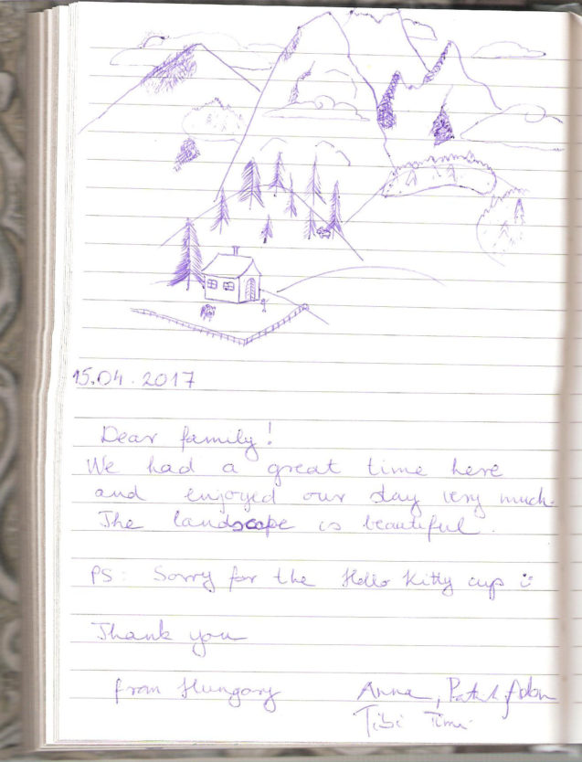 Page 84 of the guestbook in the Superior Apartment With 3 Balconies, Apartments Fine Stay in Slovenia