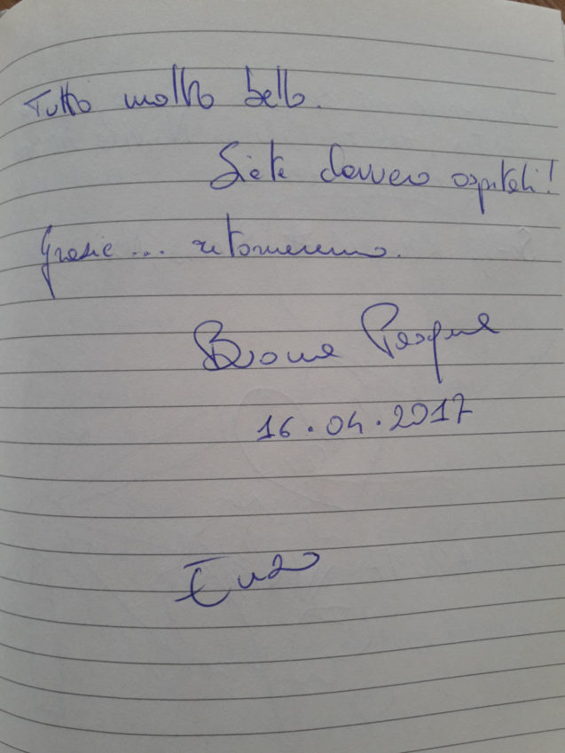 Page 85 of the guestbook in the Superior Apartment With 3 Balconies, Apartments Fine Stay in Slovenia