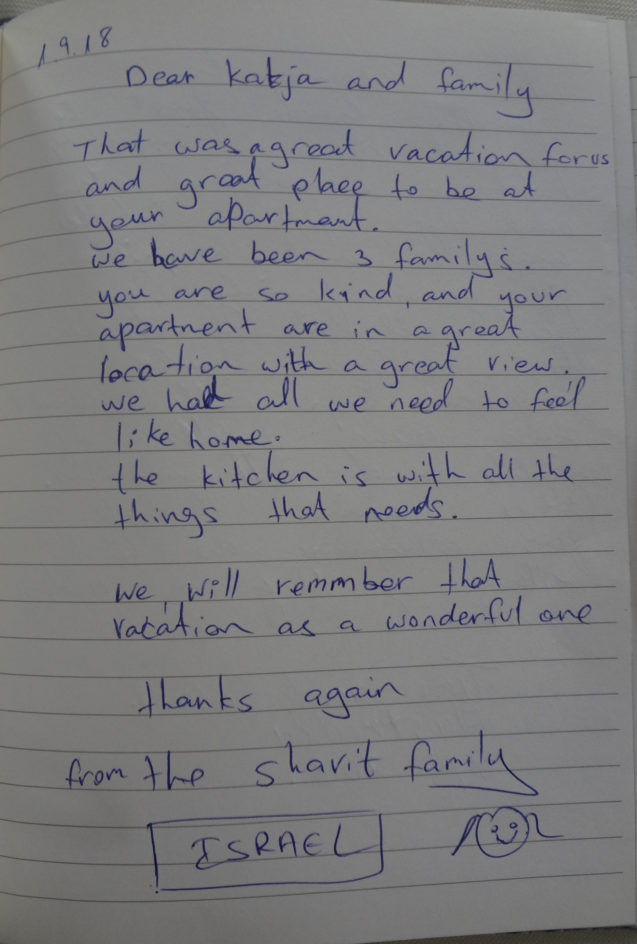 Page 132 of the guestbook in the Superior Apartment With 3 Balconies, Apartments Fine Stay in Slovenia