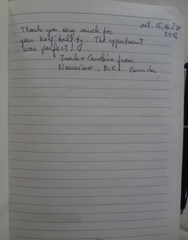 Page 137 of the guestbook in the Superior Apartment With 3 Balconies, Apartments Fine Stay in Slovenia