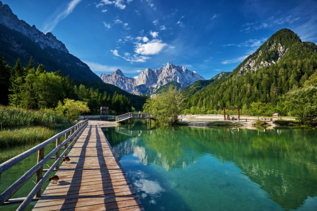 Lake Jasna in Slovenia