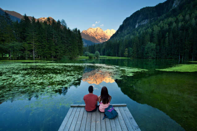 Lake Plansar in Jezersko, Slovenia