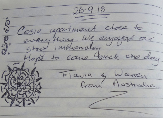 A note from a couple from Australia who stayed in the Lovely Loft Apartment With Castle Views at Apartments Fine Stay Bled in September 2018