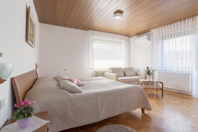 First Bedroom in Apartments Fine Stay Bled in Slovenia