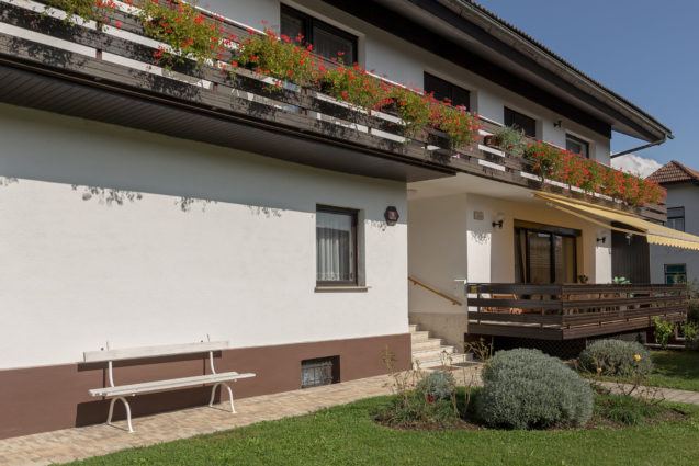 Exterior of Apartments Fine Stay Bled in Lake Bled, Slovenia in the autumn