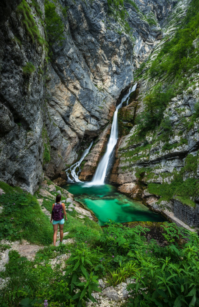 Waterfall Savica in Bohinj, Slovenia