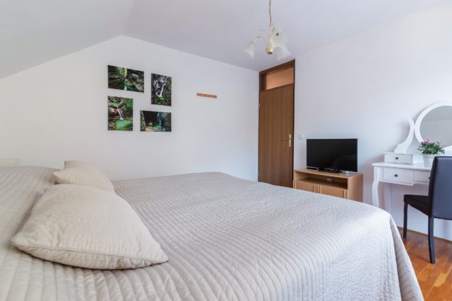 First bedroom of the Superior Apartment, Apartments Fine Stay, Lake Bled area of Slovenia