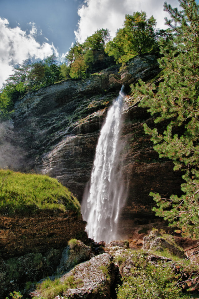 Pericnik Waterfall in Vrata Valley near Mojstrana, Slovenia