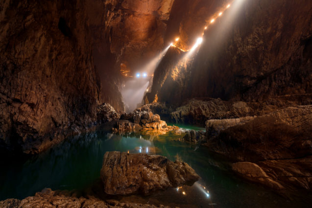 River Reka inside Skocjan Caves in Slovenia
