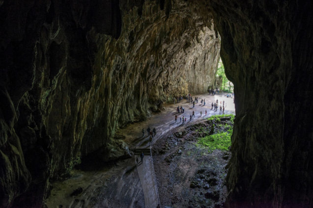 Exit from Skocjan Caves in Slovenia