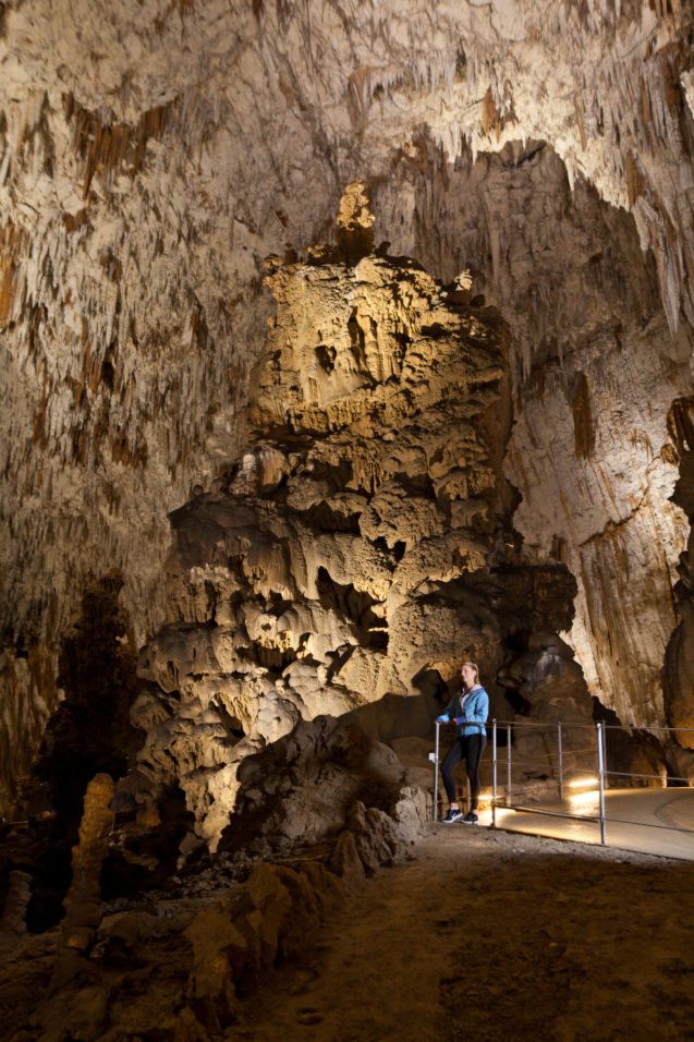 An underground world inside Skocjan Caves in Slovenia