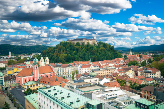 View of Ljubljana, the capital city of Slovenia
