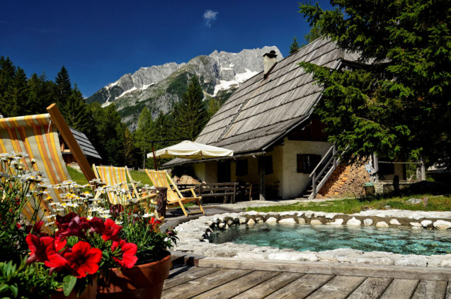 Kekceva Domacija Homestead in Trenta Valley in Slovenia