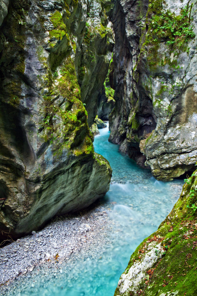 Tolmin Gorge in Slovenia