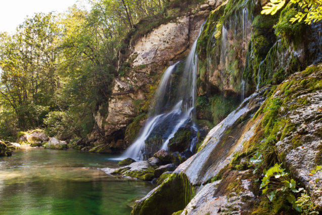 Virje Waterfall in Slovenia