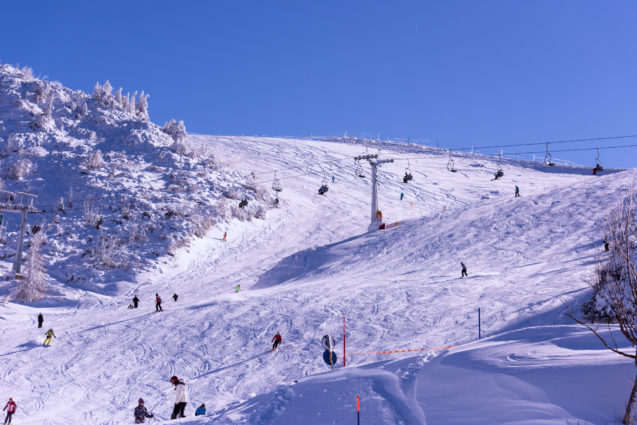 View of the slopes of Krvavec Ski Resort