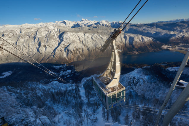 Cable car at Vogel Ski Resort in Bohinj