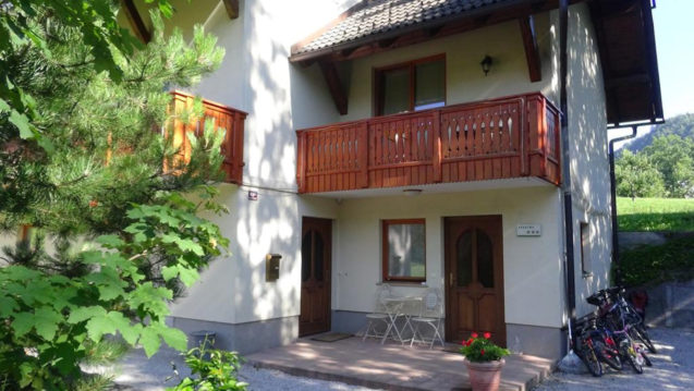 Private entrance of Duplex Apartment with Balcony at Apartments Valant Bled in Slovenia