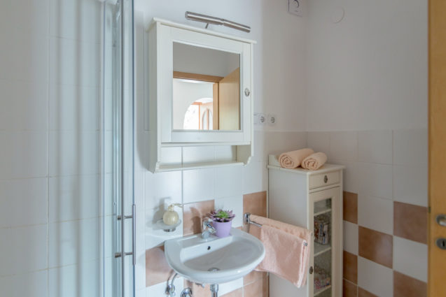 Modern bathroom in Duplex Apartment with Balcony at Apartments Valant Bled in Slovenia