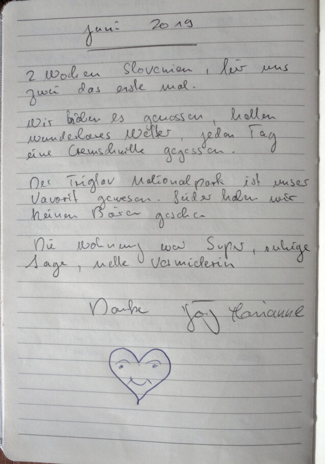 Page 4 with handwritten notes from the guestbook in Spacious Apartment With 2 Balconies at Apartments Fine Stay Bled