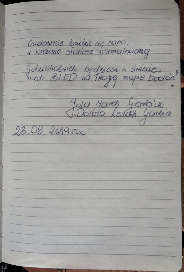 Page 14 with handwritten notes from the guestbook in Spacious Apartment With Balcony at Apartments Fine Stay Bled