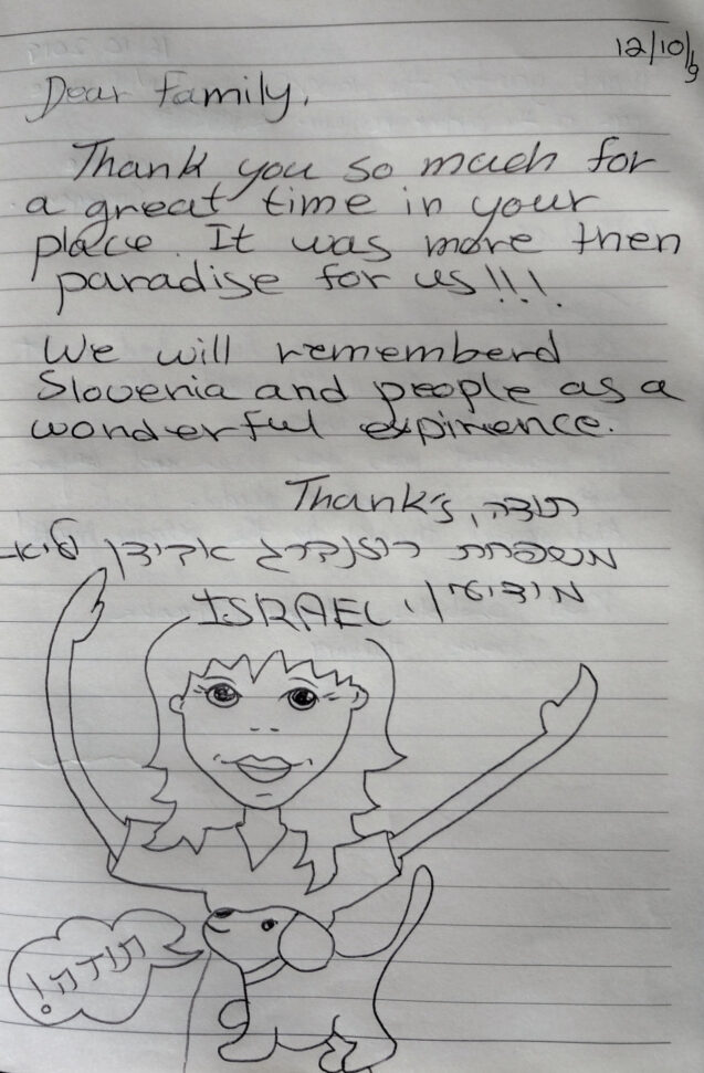 A note from a family from Israel who stayed in the Superior Apartment at Apartments Fine Stay in November 2019