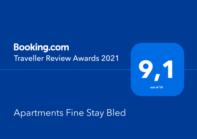 Traveller Review Awards 2021 for Apartments Fine Stay Bled in Slovenia