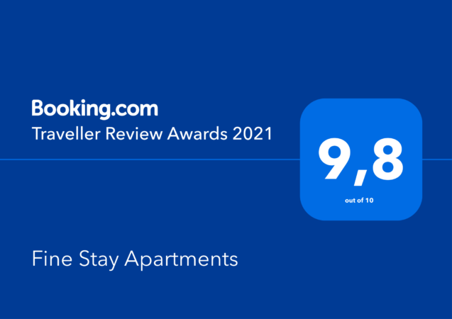 Traveller Review Awards 2021 for Fine Stay Apartments in Slovenia 