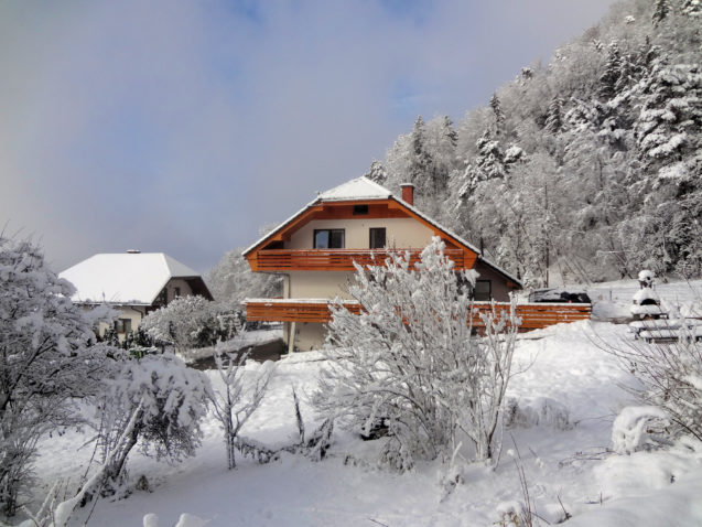 Accommodation Fine Stay Apartments in the Bled area of Slovenia in winter