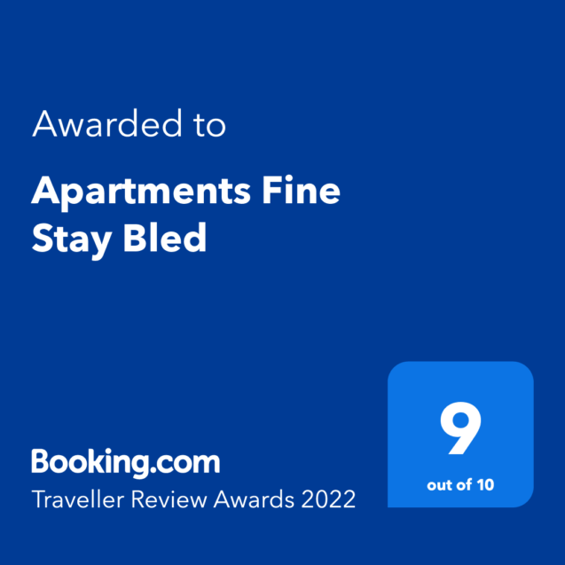 Traveller Review Awards 2022 for accommodation Apartments Fine Stay Bled in Slovenia
