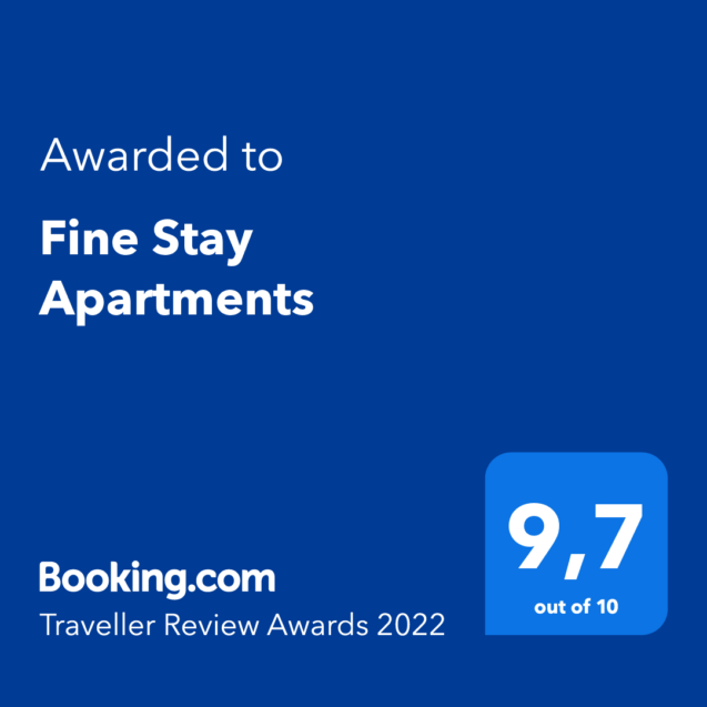 Traveller Review Awards 2022 for accommodation Fine Stay Apartments in Slovenia