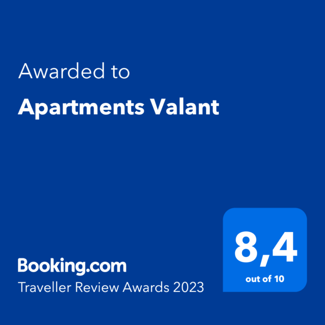 Accommodation Apartments Valant in Slovenia Traveller Review Award 2023
