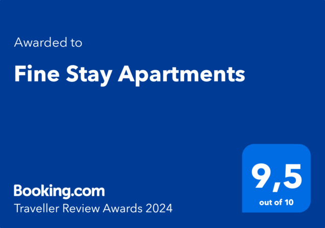 Accommodation Fine Stay Apartments in Slovenia Traveller Review Award 2024
