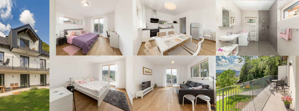 Deluxe Two Bedroom Apartment With Balcony in Slovenia - Second Floor Luxury Apartment With Balcony Home With Private Balcony Veranda